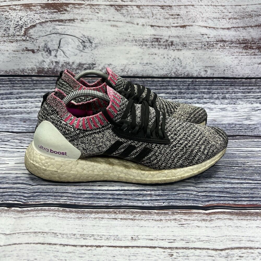 Adidas Ultraboost X Breast Cancer Shock Pink Black White Sneakers ,Women’s 7.5